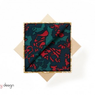 Khăn lụa vuông pocket square -HOA GLITZ